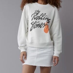 American Eagle Distressed Rolling Stones Sweatshirt XS